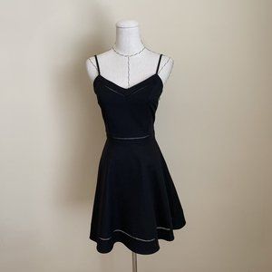 NWT Claudie Pierlot Rencard Little Black Dress Bow Fit & Flare French sz 34 XS